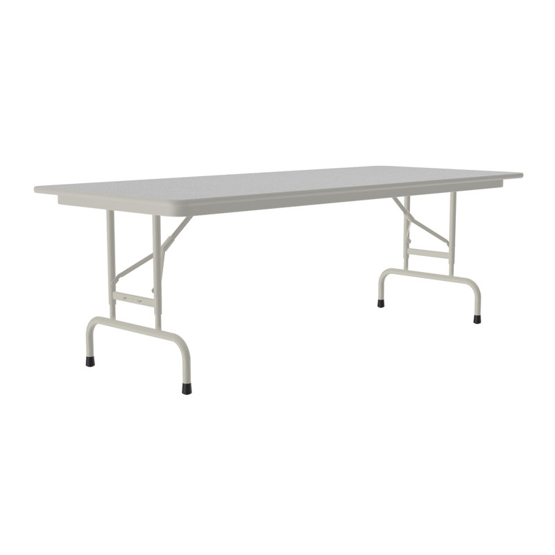 Table rectangulaire pliable réglable 60 ", Granit gris