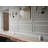 Baseboarders Premium Series Galvanized Steel Easy Slip-on Baseboard Heater Cover Set - White | Heater Cover and Endcaps Included-80971763