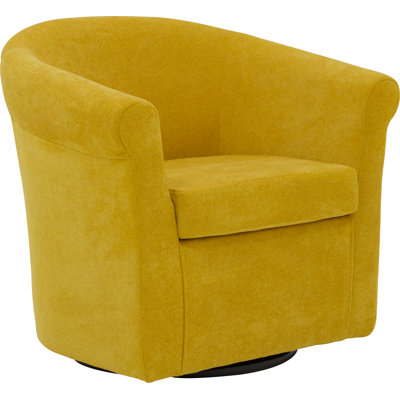 Anstett Upholstered Swivel Barrel Chair