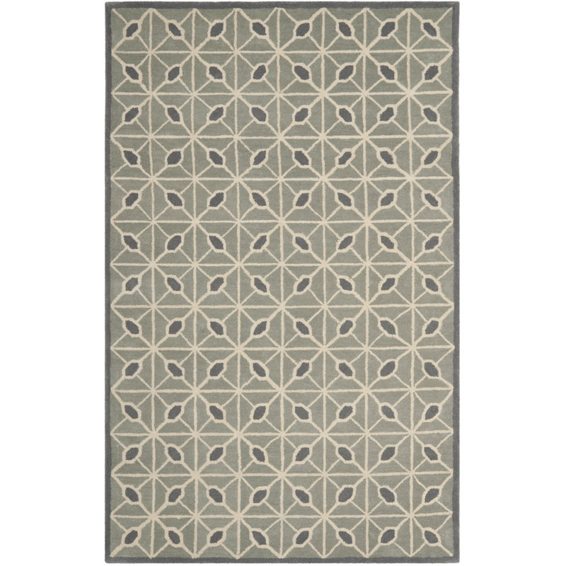 Tapis gris foncé / gris anthracite, Rectangle 8 pi x 10 pi