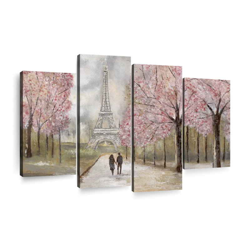" Paris Stroll " 4 - Pieces, 54" H x 84" W x 1.25" D