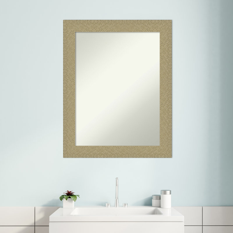 Flat Mirror, 28.25" H x 22.25" W