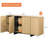 Maisonet Modern Sideboard Buffet Cabinet With 4 Doors, Multifunctional Sideboard With Large Storage And T-Shaped Legs, Coffee Bar Cabinet Storage Cabinet For Kitchen, Dining Living Room-114234456