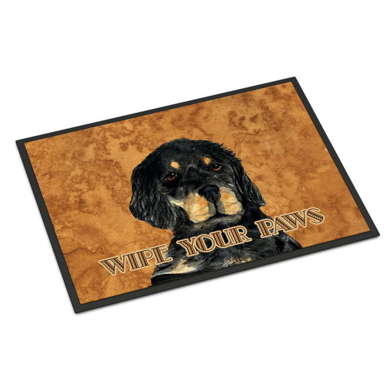 Tapis de porte d’intérieur anti-dérapant à essuie-tout Gordon Setter, Rectangle 1 pi 6 po x 2 pi 3 po