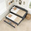 Lit de jour simple tapissier avec couchette et trois tiroirs-1438890235
