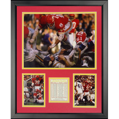 Kansas city chiefs-super étrave iv action encadrée memorabili NFL