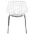 Stackable Dining Side Chairs with Floral Cutout Back and Stainless Steel Legs – Modern Kitchen, Restaurant, or Banquet Seating-2141165644-2036534032