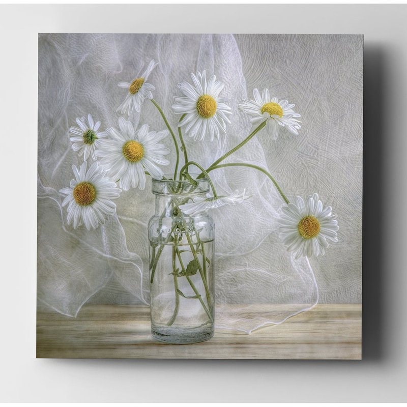Marguerites - reproduction de photo, Toile tendue, H 10 pi x l 10 pi, Sans cadre