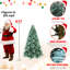 Arbre de Noël bleu de 6 pi avec 1390 pointes, branches à charnières à dépliage rapide, support en métal stable pour ornementation saisonnière Pe / arbre, aspect naturel, conception facile à installer, période des Fêtes