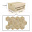 Marbre hexagonal beige doré jaune