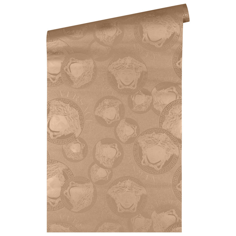 Versace Foil Gilded Age Unpasted Vinyl Wallpaper, Pink