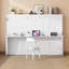 Grand lit escamotable mural avec bureau intégré-2036445905