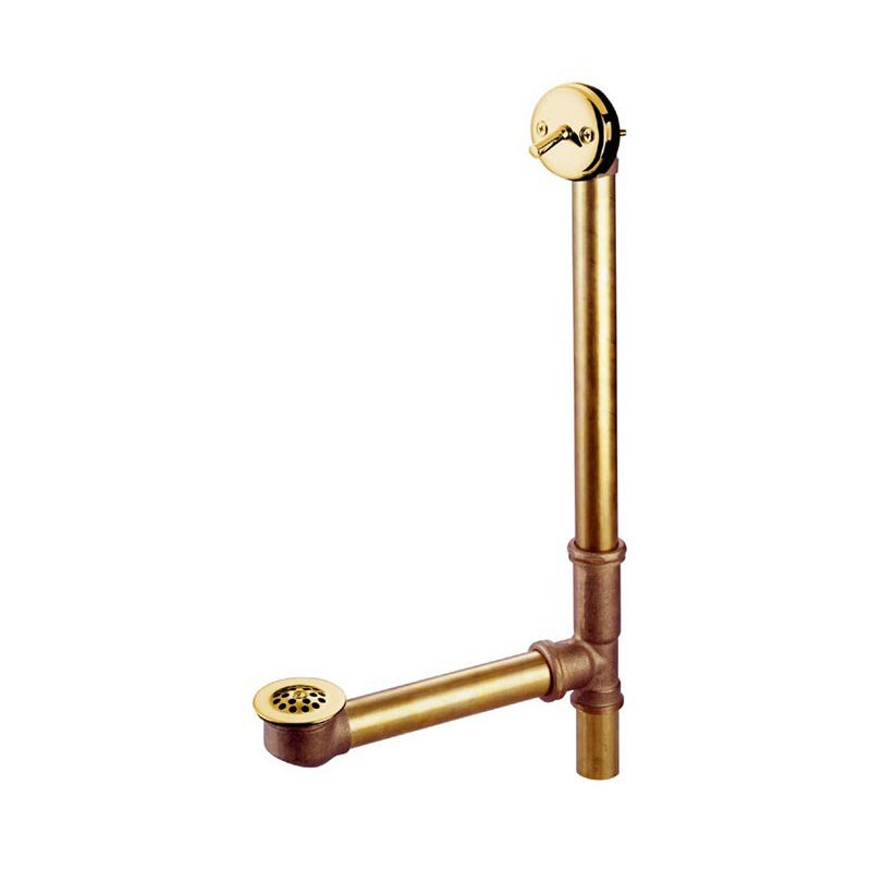 Pop-Up Kitchen Sink Drain, Polished Brass