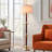63.5'' 2-Light Wood Traditional Floor Lamp