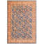 Tapis oriental en laine noué à la main de 8 pi x 10 pi bleu clair / brun clair Silke