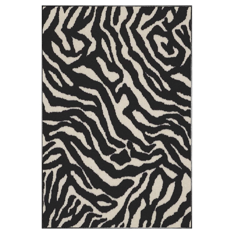 Tapis imprimé animal - beauté de zèbre, Rectangle 11 pi x 20 pi