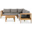 Ensemble de conversation modulaire d'extérieur 4 pièces-1290084806