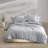 Calvin Klein Washed Percale Solid Cotton Duvet Cover Set-93507467-93507470
