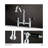 Kingston Brass Duchess Two-Handle 2-Hole Deck Mount Bridge Kitchen Faucet-28237591