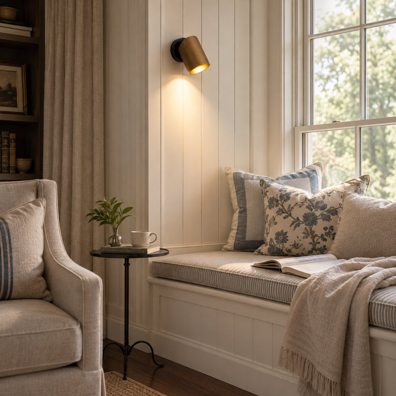 1-Light Adjustable Cylinder Wall Sconce