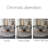 Gray sintered stone solid wood dining table set-108353449