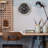 11" Silent Sweeping Metal Quartz Wall Clock
