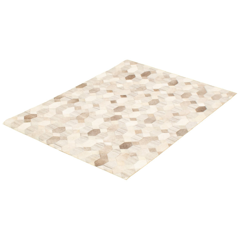 Jocqueline Cowhide Geometric Indoor Rug