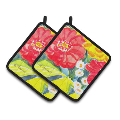 Cuisinier poignée de fleurs east urban home