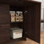 Armoire de bureau pour l'efficacité du bureau à la maison - avec rangement Noyer