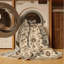 Tapis beige Tabriz lavable à la machine-704052248