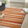 Alair Abstract Rust Red/Beige Area Rug