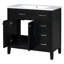 Armoire de salle de bain 36 po avec lavabo et tiroir 36 po-1152029872