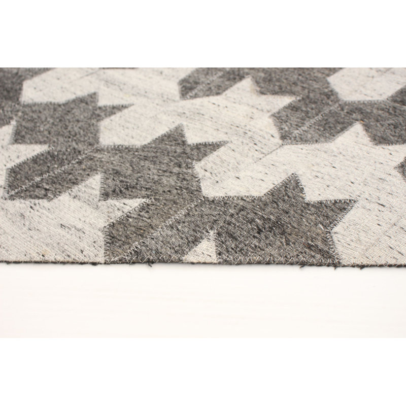 Jenely Cowhide Patchwork Indoor Rug