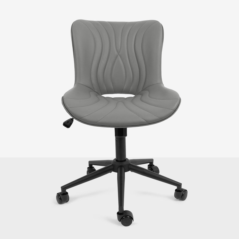 Chaise de bureau pivotante Mid-Century, Gris