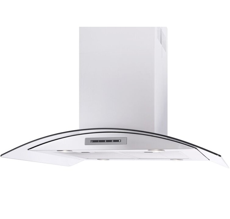 Elica Lugano 30 600 Cubic Feet Per Minute Ducted Wall Mount Range Hood  with Mesh Filter and Light Included