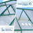 Polycarbonate Walk-In Greenhouse for Outdoors, Quick-Setup Garden Greenhouse with Roof Vent and Ventilation-124605516-124605518