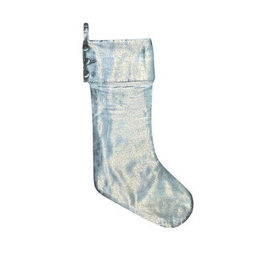  8" x 19" Metallic Christmas Stocking