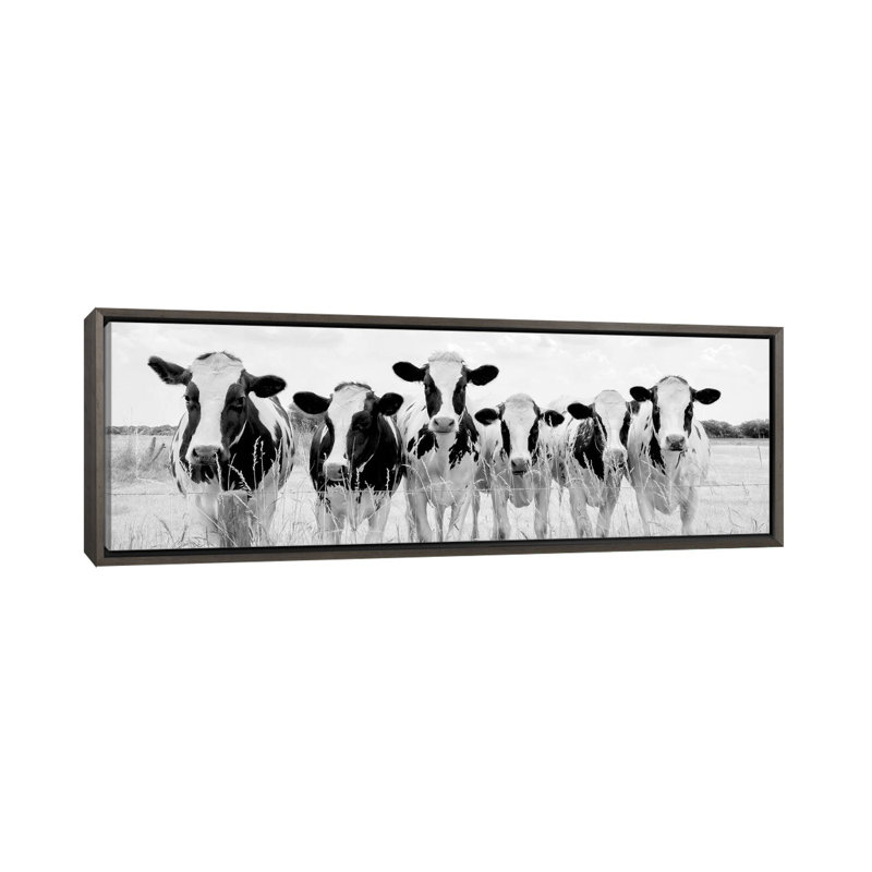 Print, Toile avec cadre gris, H 12 po x l 36 po x 1,5 po
