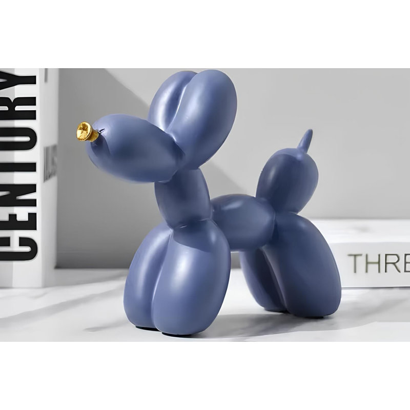 Stylish Decorative Object, Navy Blue, 6.7 x 3.1 x 8.7 inches | 100% Polyester | Adds Elegance to Home Décor | Perfect for Living Room, Bedroom & Office | Unique Design for Modern Aesthetics