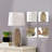 27” Natural Rattan Table Lamps Set of 2