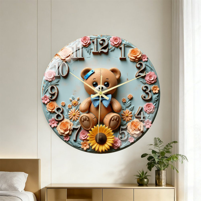 Horloge murale Teddy Bear