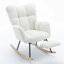 Chaise berçante en tissu avec repose-pieds Teddy-1243860967
