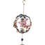 Papillon monarque par floral Garden Globe Art verre pierres précieuses carillon de vent en métal
