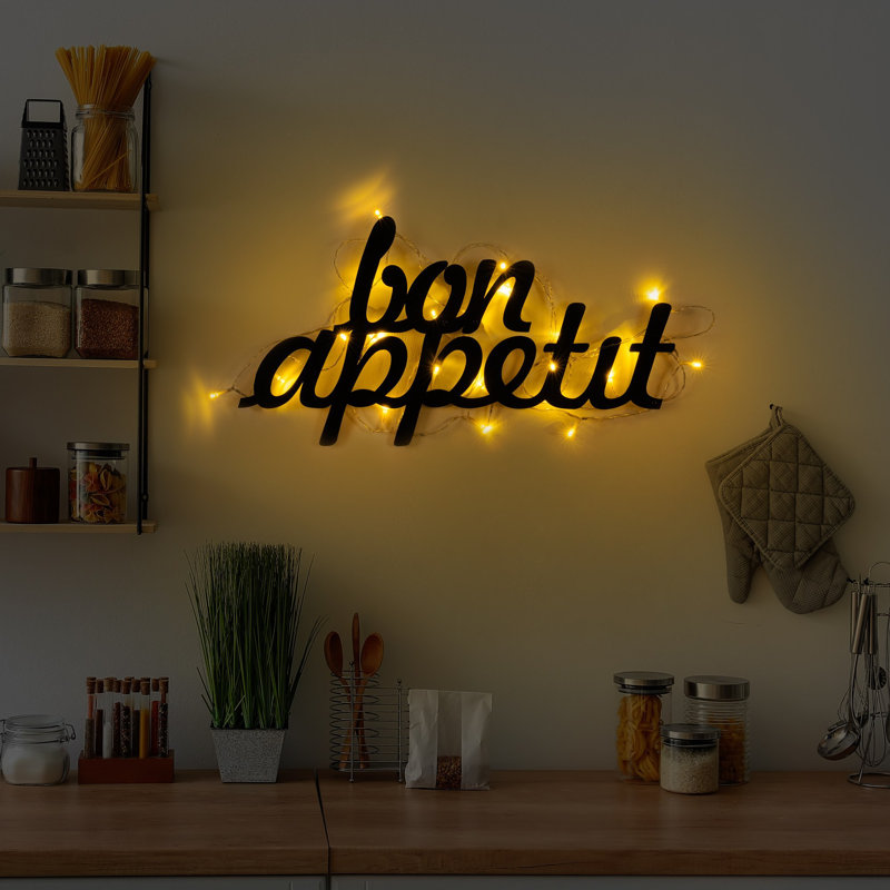 Stylish Decorative Metal Wall Accessory, Black Finish, 11.8 x 19.7 inches | Durable Metal Body, Thickness: 0.06 inches | Easy Installation, Battery Operated (3 AA Batteries Required), Elegant Home Décor for Any Room