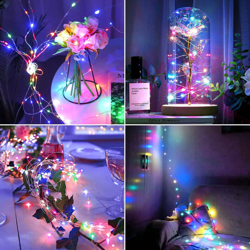 Shadybrook 396' Battery Powered 100 - Bulb String Lights, Teal