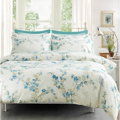 Chinoiserie Sateen Floral Duvet Cover