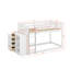 Lit superposé simple au-dessus de simple avec tiroirs et tablettes-121303238