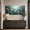 Ensemble de 3 tableaux sur toile tendue représentant des fleurs et des oiseaux, pour la décoration du salon, de la chambre et de la maison.