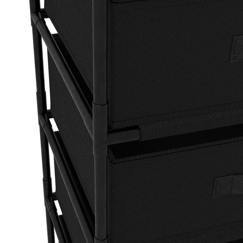 Oxbrook 45cm W Metal Shelving Unit, Black