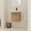 Meuble-lavabo mural avec lavabo en céramique et porte à fermeture en douceur, meuble-lavabo pour la maison, appartement-1574731478